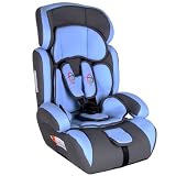 TecTake 400214 Autokindersitz Gruppe I/II/III 9-36 kg 1-12 Jahre, blau/grauvon "TecTake"
