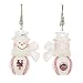Pack of 10 Pairs of MLB New York Mets Snowman Baseball Earrings
