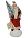Ino Schaller 9-inch Red Coat Paper Mache Candy Holder Santa; Signed Limited Edition