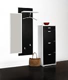 5103 - Garderoben - Set, 3-teilig, in schwarz - wei�