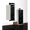 5103 - Garderoben - Set, 3-teilig, in schwarz - wei�
