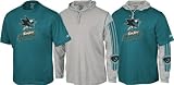San Jose Sharks -Teal/Grey- Hoodie Tee Combo