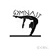 Gymnast Decal wall saying vinyl lettering art decal quote sticker home decal