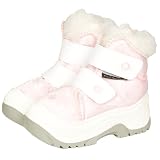 Polar Pro Baby Girls' Vecro-strap Snow Boots - Pink - 22/23