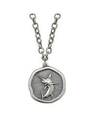 Guy Harvey 25mm Jumping Marlin Circle Rope Necklace