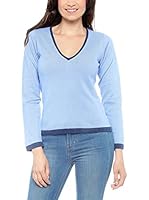Conte of Cashmere Jersey (Azul Celeste)