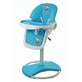 Dream On Me Swivel 360 Highchair, Blue: Baby