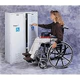 Lyon Ada Locker Single Tier 12x18x48-5/8, 1 Door Assembeld Putty