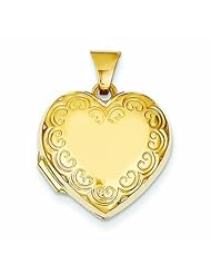 Genuine 14K Yellow Gold Domed Heart Locket 1 Grams Of Gold 100% Satisfaction Guaranteed.