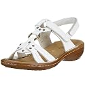 Rieker Regina 60864-80, Damen Sandalen, (weiss 80)