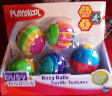 PLAYSKOOL AGES & STAGES BUSY BALLS- TERRIFIC TEXTURE