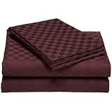 Pinzon Cotton 500-Thread-Count Cotton Lucia Checks Sheet Set