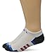 adidas Men's Climalite II No Show Socks (2 Pack), One Size, White/Shock Blue/Bold Orange/Black-Onix Marl