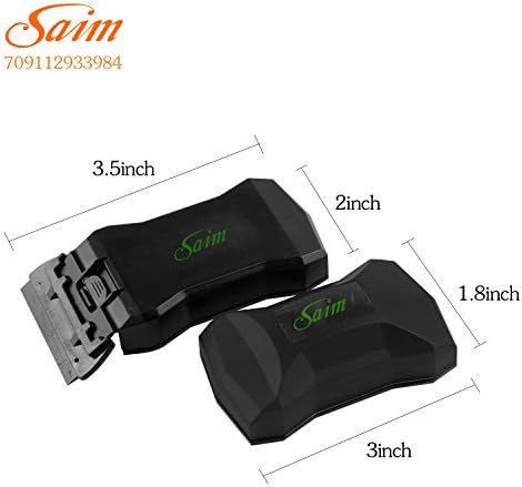 Saim® Aquarium Algae Cleaning Magnet Glass Aquarium Cleaner, Small (Black)