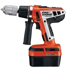 B&D Firestorm 24 Volt Cordless Hammer Drill 2 Batteries by Black & Decker