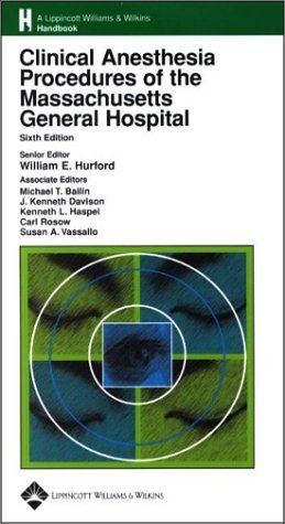 Clinical Anesthesia Procedures of the Massachusetts General Hospital (2002-06-15)