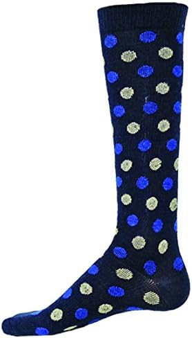 Posh Socks Brooklyn Mens Dress Compression Socks ( Navy - Large )