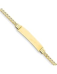 14k Curb Link Id Bracelet