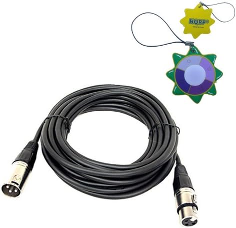 HQRP 3-pin XLR M to XLR F Cable for Shure SM87A, SM48 Microphones + HQRP UV Meter