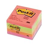 3 x 3, Five Neon Colors, Five 100 Sheet Pads pack by 