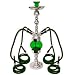 32" 4 Hose Rotating Hookah GREEN