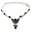 Lapiz Necklace Silver Jewelry 16 inches