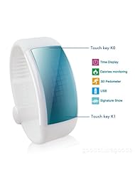 8GB Multi-functional Unisex USB Flash Drive LED Watch Smart 3D Pedometer Wrist Watch with Stylish Signature Function(White)