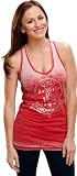 Arizona Diamondbacks Red Women's Burnout Washed Jersey Racer Back Tank Top