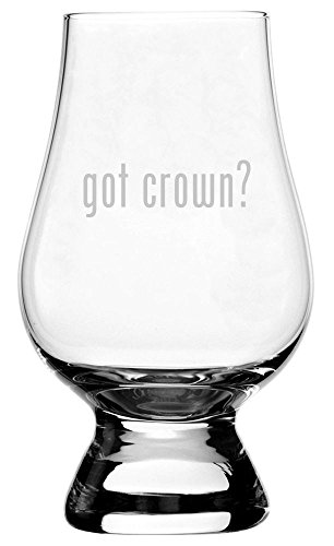 Got crown? etched glencairn crystal whisky 5.9oz snifte…