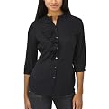 Converse&reg; One Star&reg; Asymmetrical Ruffle Top - Black