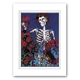 FRAMED - GRATEFUL DEAD - Skeleton Roses - 8x10 - MATTED PRINT / POSTER (Black Wood Frame)