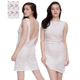 Buy American Apparel Flower Bud Crochet Lace Scoop Back Dress