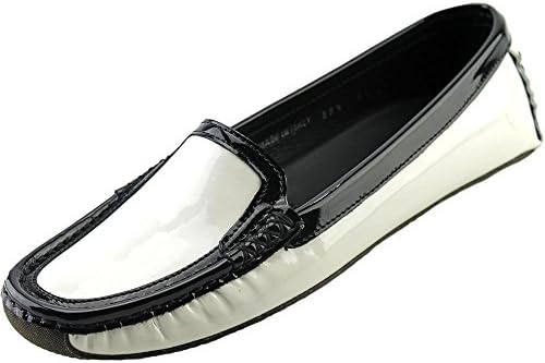 Harrys of London Women's Moc Women US 9.5 White Loafer UK 6.5 EU 39.5