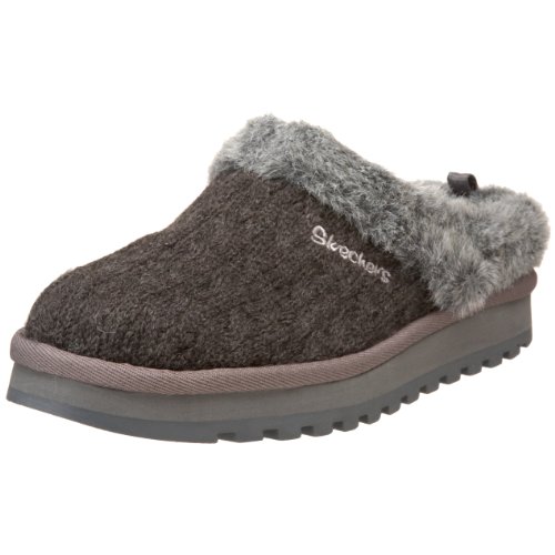 Skechers Women's Keepsakes-Postage Slip-On,Charcoal,7 M
