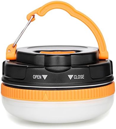 Yukiss Battery Powered LED Camping Lantern - Hanging, Rainproof - Premium Camping Gear LED Camping Light w/ Hook and Magnet - Suitable for Emergencies, Outdoor, Tent, Fishing, Outages and Traveling