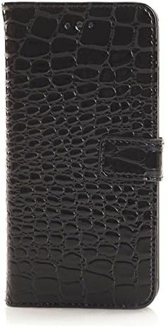 iPhone 6 Case 4.7 Inch Fashion Dustproof Style Luxury Litchi Skin Design PU Lether Wallet Cellphone Pouch Magnetic closure Stand Function Credit Card Slots Case Cover for iPhone 6 - Black