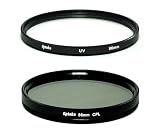 Opteka 86mm High Definition Circular Polarizing + UV (0) Ultra Violet Haze Multi-Coated Glass Filter Kit