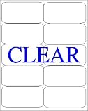 Inkjet Clear label 4 x 2 100 labels
