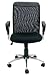 FURINNO Hidup Screen Back Mesh Seat Office Chair, Black WA-696-5