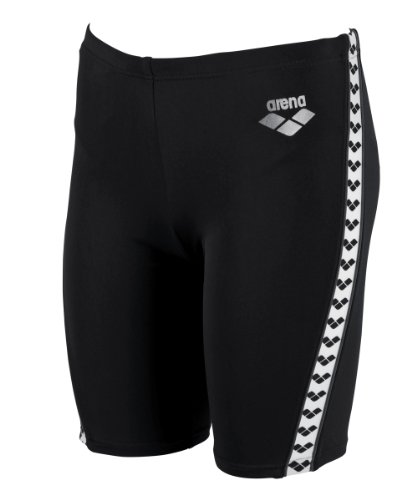Arena Jungen Badehose Jammer Band, black,metallic_silver,white, 116, 21100