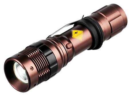 Roadsign 70525 Lampe de poche trekking LED Cree Marron anodisé 135 x 35 mm