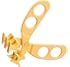 Cuddle Baby 'NOT-QUITE-SHARP' Food Scissor/Portable Food Shearer/Versatile Food Cutter (Comes with Travel Storage case) - Yellow