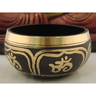 Gorgeous Tibetan Meditation Yoga OM Peace Singing Bowl With Mallet