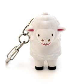 Kikkerland KRL22TC Sheep LED Keychain with Sound