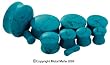 TURQUOISE STONE PLUGS PTRQ6- 6G