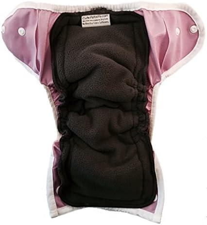 Cute Patoots- 5 Layer Charcoal Bamboo Reusable Cloth Diaper Inserts with Gussets (2 Count)