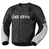 IMAGE OF Icon Overlord Leather Motorcycle Jacket