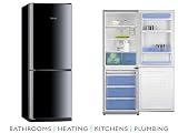 Baumatic Freestanding Frost Free Fridge Freezer Black BF346BL