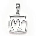 Virgo HORUS Pendant (8/24 - 9/23). Egyptian Astrology. Zodiac of Dendra. Sterling Silver