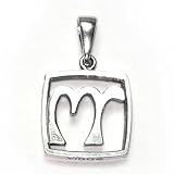  : Virgo HORUS Pendant (8/24 - 9/23). Egyptian Astrology. Zodiac of Dendra. Sterling Silver